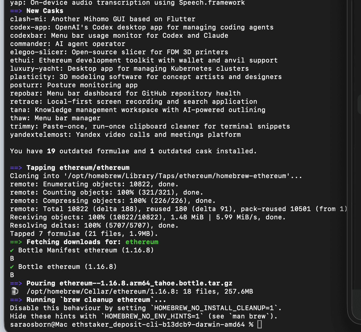 Validator setup step 1