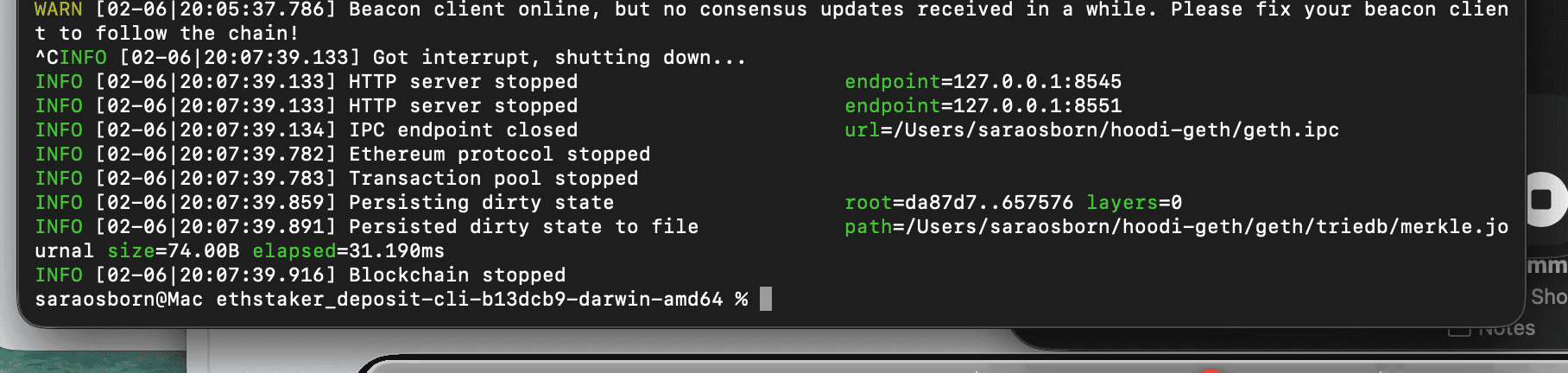 Validator setup step 4